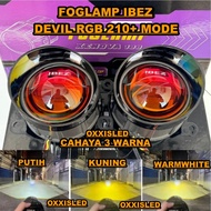 Original Ibez Xenova 100 Rgb Bluetooth Foglamp 3 Inch Pair of Red lens fre 3 Bracket Pnp All Cars...