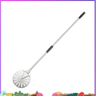 Stainless Steel 9 Inch Pizza Turning Peel with Alloy Handle 56 Inch Long Pizza Shovel for Pizza Oven