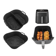 Air fryer silicone baking tray, square air fryer silicone insulation pad