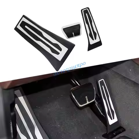 Antiskid AT Pad Fit For BMW X5 X6 X5M X6M F15 F85 F16 F86 2015- 2018 Accelerator Fuel Brake Foot Res