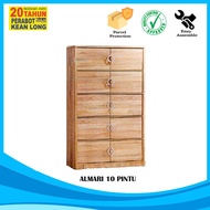 KLSB Almari 10 Pintu/ Almari Serbaguna/ 10 Door Storage/ Almari Buku 10 Pintu/ Almari Baju 10 Pintu