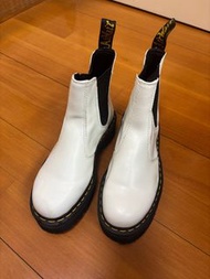 Dr. Martens White Chelsea Boots