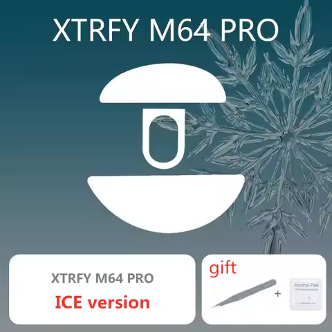 1 Set Ultraglide Mouse Skates For XTRFY M64 PRO Brake Control Speed Mouse Feet ICE Version Mice Glid