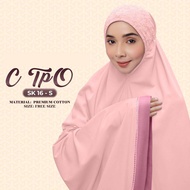 Telekung Raisa Cotton Premium Sejuk