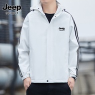 Jeep tinh thần 1941 estd jeep nam mới áo khoác Jacket thể thao mũ có thể tháo rời áo khoác áo gió ch