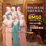ADEL Annika Baju Kurung Moden Muslimah Dewasa Premium Satin Airflow Lace Koleksi Raya 2024 Clothing 