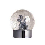 La boite｜Balloon Dog Globe 閃光七彩氣球狗造型水晶球雪花球擺飾 灰