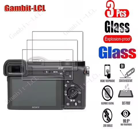 3PCS Tempered Glass For Sony Alpha FX3 ILME-FX3 FX3A FX2B A6700 A6400 A6300 A6000 ZV-E10 II Camera S