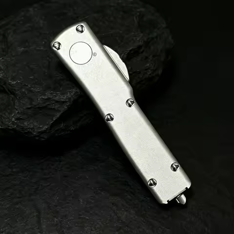Special Price Micro Technology UTX70 Silver Aluminum Alloy Handle Scabbard Knife Sleeve Tool Trendy 