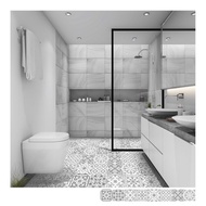 復古花磚壁貼 BD款 歐風自黏壁紙 瓷磚牆貼 磁磚貼紙 踢腳線 防水