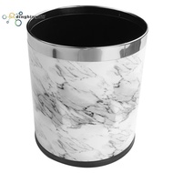 Marble Pattern 10L Trash Can Bin Buckets Diameter 23Cm Height 27Cm Waste Bins Living Room Bathroom K