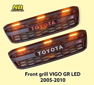 กระจังหน้า Vigo 2009 2010 2011 รุ่น VNTurbo ลาย Thunda มีไฟ 3 จุด