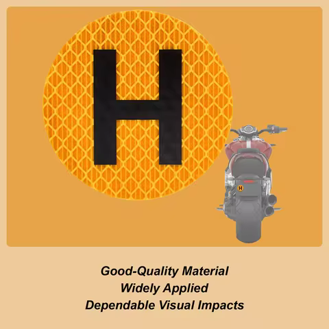 60mm H Sign Badge Historical Vehicle Sign Waterproof Reflective Sticker Strong Adhesive Car Motorcyc