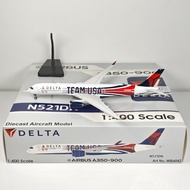 Aviation 1: 400 Damei Airlines A350-900 N521DN N522DZ Alloy Airplane Model