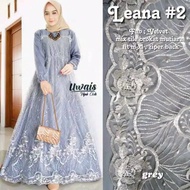 PROMO SPESIAL!! Terlaris!! COD Ada JUMBO Gamis Brukat Lebaran Model Terbaru 2022 Modern Mewah Dress 