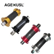 Aceoffix Titanium Axis Bicycle Bottom Brackets 119mm For Brompton Pikes 3Sixty Camp 412 Folding Bike BSA English