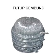 [50 PCS] 1 pack of convex plastic cup lids with thread - pop ice juice cup lids - glass tutips all s