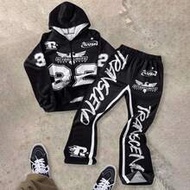 2pcs Teen Boy/Teen Boys Casual Everyday Versatile Comfortable Printed Hoodie Sweatshirt And Sweatpan