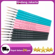 10pcs Professional Wolf Hair Watercolor Painting Brushes Professional Pen-Type Round Watercolor Wolf