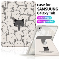 Wear-resistant Case for Samsung Tab S9 FE+ Plus 12.4" | Tab S10 FE+ 13.1" Simple Cute Faux Leather |