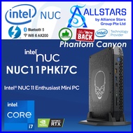 (ALLSTARS : We are Back / NUC PROMO) Intel Phantom Canyon NUC11PH / NUC11PHK / NUC11PHKi7C Barebone Mini PC (Intel Core i7 1165G7 / RTX 2060 6GB Graphics / HDMI + MDP + 2x Thunderbolt4 Type-C / 2.5G LAN / WIFI6 / BT5.0) (Warranty 3years with Intel SG)