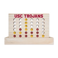 Rico Industries NCAA Wooden 4 in a Row Board Game Line up 4 Game Travel Board Games for Kids and Adu