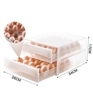Bekas Rak Telur/30/60 grid egg rack refrigerator egg tray container storage box Egg Tray Rack, Doubl