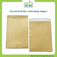 (Combo of 50) Envelopes for documents, envelopes for files and documents (160gsm brown kraft paper -