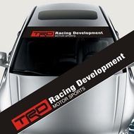 TRD Front Windshield Banner Decal 136x21cm Reflective Car Sticker for Toyota TRD Racing Development