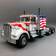Road Kings 1:18 for KENWORTH K100 W900 Heavy Truck Trailer Alloy Car Model Collectibles