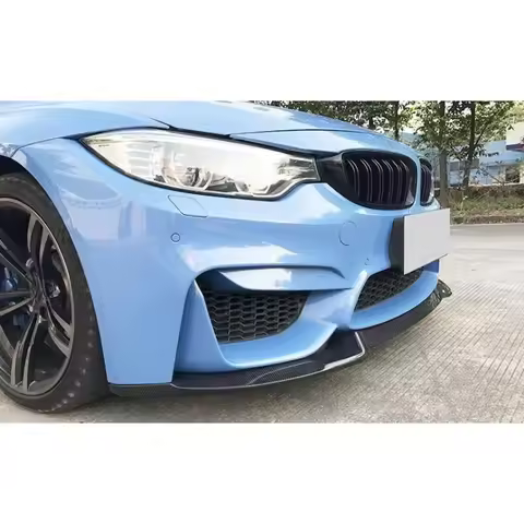For BMW F80 M3 F82 F83 M4 CS Style Carbon Fiber Front Bumper Lip Splitter Car Styling