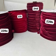 1 ROLL 9 METERS & 45 METERS - 1.6 CM NP | RIBBON VELVET NP