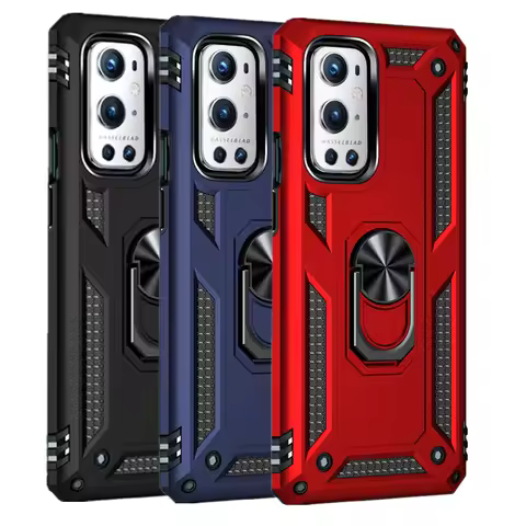 OnePlus 9 Pro Shockproof Case For OnePlus 9 Pro One plus 1+9 7 Pro Armor Ring Holder Coque for OnePl