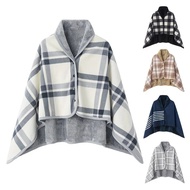 Wearable Blankets Shawl Blanket Flannel Lazy Casual Office Blanket Wearable Plaid Fleece Blanket