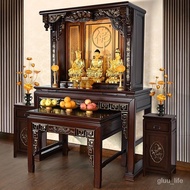 WJ02Nanmu Solid Wood Buddha Cabinet Buddha Niche Stand Cabinet Home Buddha Table Incense Table New Chinese Style Middle