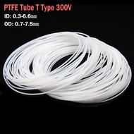 300V PTFE Tube Translucent Tubing ID 0.3 mm - 6.6 mm Pipe 300V for RepRap 3D Printer Parts