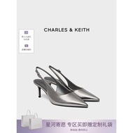 CHARLES & KEITH Glossy Pointed Stiletto Sandals - CK1-60280513