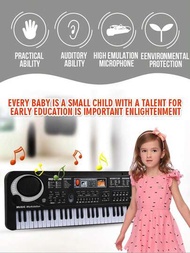1 件 61 鍵電子鍵盤,多功能帶麥克風,早教兒童鋼琴音樂玩具