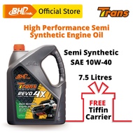 BHP Trans Revo 4X SAE 10W40 Semi Synthetic Engine Oil (7.5L) API CI-4/SL ACEA E7 (FOC Tiffin)