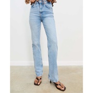 STRADIVARIUS STRAIGHT-LEG JEANS High Waist D98 STRAIGHT LEG (A2105)