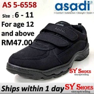 (SY Shoes) asadi 2-Straps Black School Shoes (AS 5-6558)