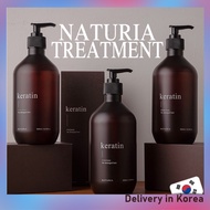 [ NATURIA ] ♥Premium♥ 1000ML Keratin Shampoo, Treatment &amp; Nourishing Hair Mask &amp;Water Pack for Damage Hair