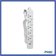 ✢ ◳ ♟ Royu 5 Gang Power Extension Cord with Individual Switches - REDEC725