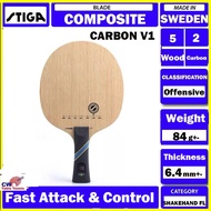 Stiga Carbon V1 Composite balde fast Attack And Control Table Tennis Blade bat paddle racket Ping Po