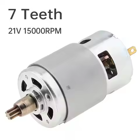 7 Teeth RS775 DC Motor 21V 15000RPM High Speed Large Torque Micro Motors for Cordless Drill / Electr