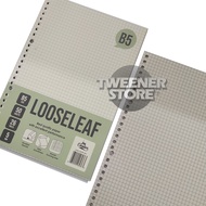 [B5-BOX] INA Creative | Loose Leaf Binder Contents B5 Grid 5mm Checkered