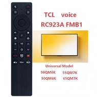 Universal for TCL voice TV remote control RC923A FMB1 compatible with TV 98QM6K 55QM7K 50QM6K 65QM7K