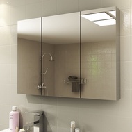 Stainless Steel Bathroom Mirror Cabinet Wall-Mounted Toilet Mirror Box Toilet Mirror with Shelf Dressing Collection