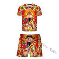 Funny Exchange Gifts Short Sleeve T-Shirt Strange Clothes Prank Gift Pig Man New 3D Print God Of Wea