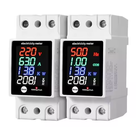 Data Analysis Digital Meter Accurate Voltage And Current Measurements As Shown Compact Design Effici